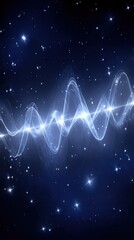 Abstract cosmic wave pattern