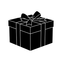 Obraz premium elegant transparent gift box icon perfect for festive designs