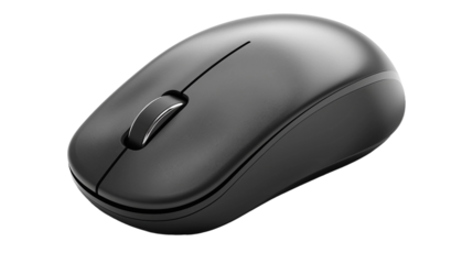 Soft-Touch Coated Wireless Computer Mouse on white background