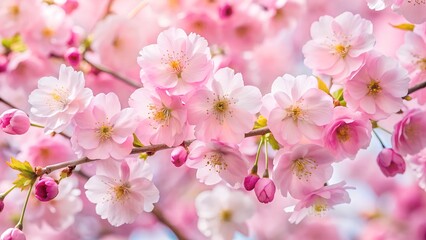 Fototapeta premium Delicate Pink Cherry Blossom Flowers