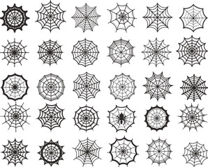 Seamless Pattern of Spider Webs for Halloween Celebration Background Vector Illustration Design Spooky Horror Halloween Decorations Vector Art