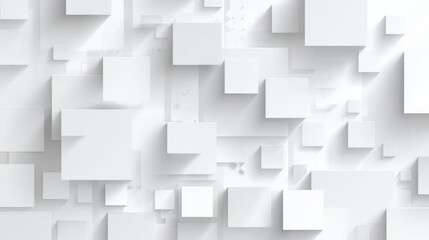 Obraz premium Abstract geometric pattern of overlapping white cubes (1)
