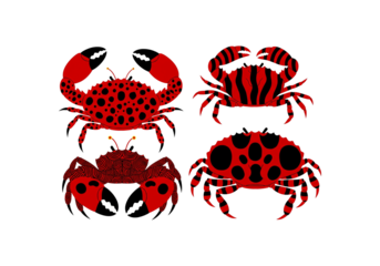 Red Crab Art Collection