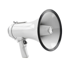 Megaphone used for announcements during outdoor events at a public park in the afternoon light