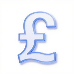 Square icon featuring the British pound sterling symbol