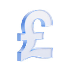 Obraz premium Square icon featuring the British pound sterling symbol