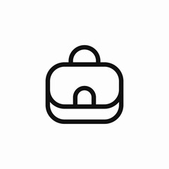 briefcase bag icon sign vector