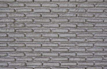 White Brick Wall Texture,  Painted Rough Surface with Rustic Pattern