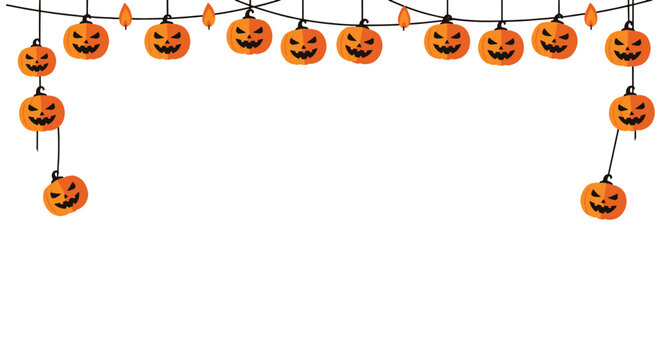 halloween border frame vector