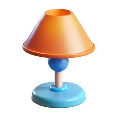 Obraz premium 3d rendered modern desk lamp isolated on transparent background