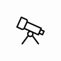 telescope stand observatory icon sign vector