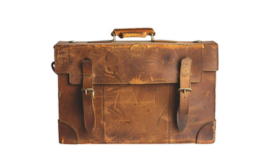 Timeless Leather Briefcase Design on white background