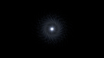 Mysterious swirling galaxy vortex on black, perfect for space exploration or astronomy concepts and creative projects
