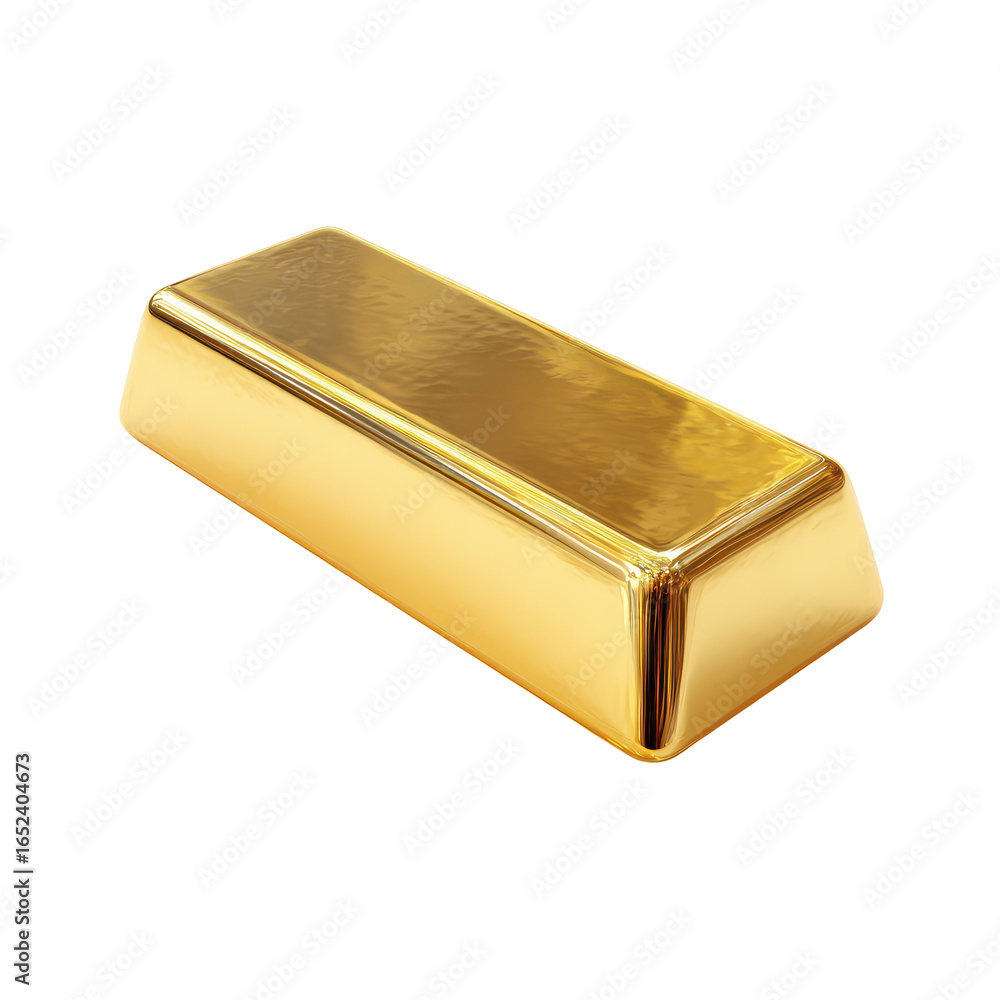 Poster shiny gold bar resting on a smooth surface highlighting its reflective properties and rich color dur
