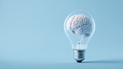 Creative light bulb from the source of wisdom