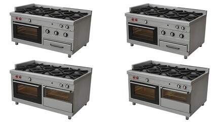 Obraz premium Commercial gas ranges studio shot