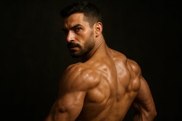 Fototapeta premium A Study of Muscular Endurance and Determination