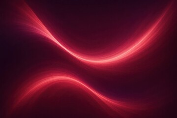 Abstract Red Light Waves on a Dark Background