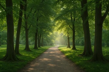 Fototapeta premium A Serene Forest Pathway