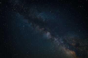 A cosmic tapestry of stars, galaxies, and nebulae, painted in hues of deep blue and golden glow, captured in a moment of serene stillness