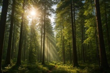 Obraz premium A Serene Forest Awakens