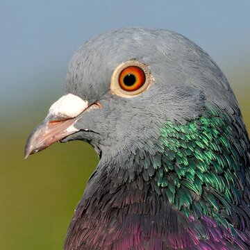 Close-up of a pigeon's head (1)