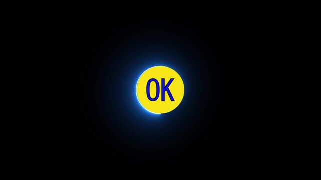 OK neon signs style text animation.,Ok text icon logo computer yes website computer label tag button ok text Ok 
