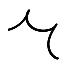 注目、気づき、強調を表すアイコン。漫画のような手書きの装飾。驚いた時の表現。