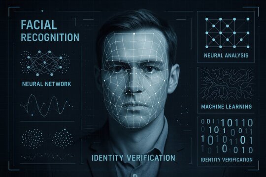 Artificial Intelligence Facial Recognition System with Neural Network Pattern Analysis