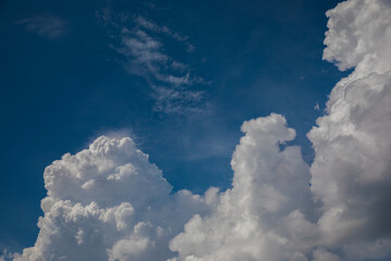 Beautiful skyscape with picturesque clouds