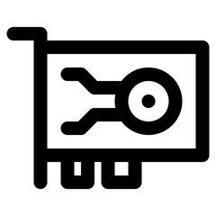 Expansion Card Line Icon