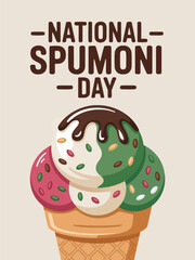 National Spumoni Day Ice Cream Sundae Dessert Celebration