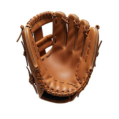 Baseball glove on transparent background PNG generative AI