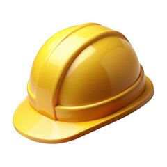 Fototapeta premium 3d yellow hard hat safety equipment