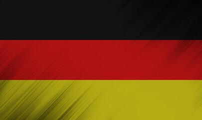Vibrant colors of the German flag waving in a soft breeze