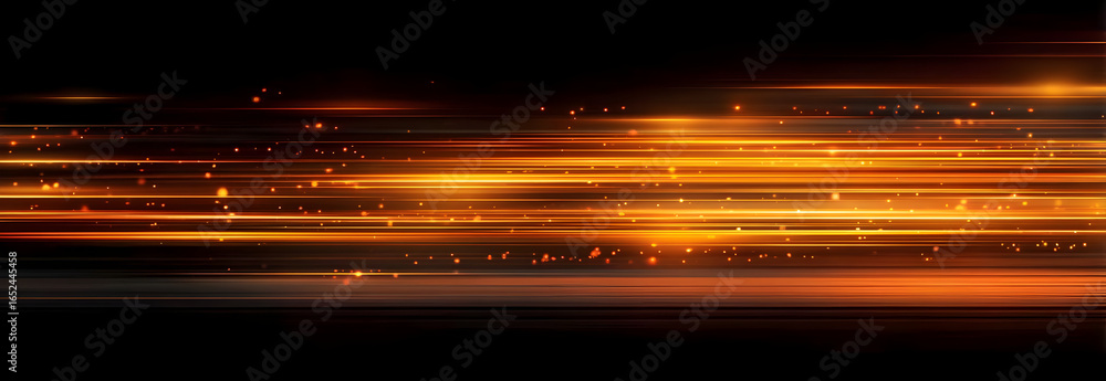 Poster dynamic streaks of orange light create a vibrant backdrop, perfect for design projects that require 