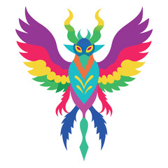 Obraz premium vector illustration of an abstract bird