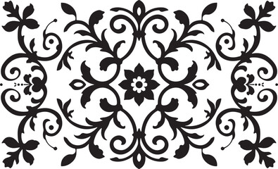 Obraz premium Elegant Laser-Cut Floral Silhouette