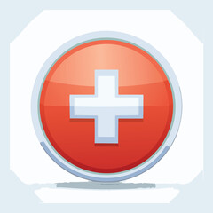 Obraz premium First aid sign Vector illustration with clean lines and bold shapes.