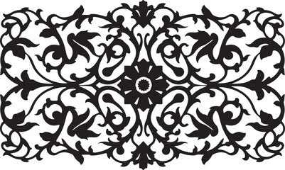 Elegant Laser-Cut Floral Silhouette