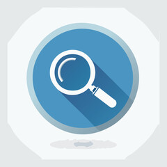 Search icon Vector illustration with clean lines and bold shapes.