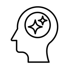 machine learning line icon