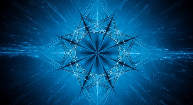 Abstract conceptual image of a core, data, or network hub