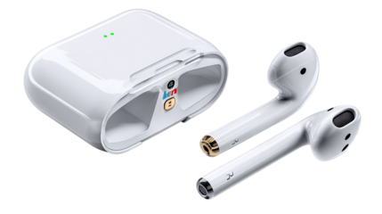 Wireless Audio Clarity: The epitome of modern audio, featuring a charging case and earbuds. Highlighting the sleek design and innovative features for an immersive listening experience.