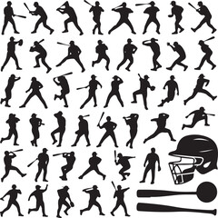 Sports Silhouette Vector Set &ndash; Athletes in Action

Football, Basketball, and Running Player Silhouettes

Fitness and Sports Vector Bundle for Logo and Design