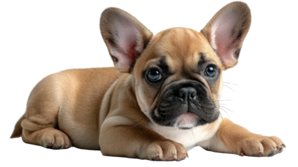 Cute Puppy Resting: A charming puppy with perky ears, mesmerizing eyes, rests peacefully, captivating with its endearing gaze and innocent charm.