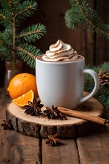 "Festive Cocoa with Marshmallows"