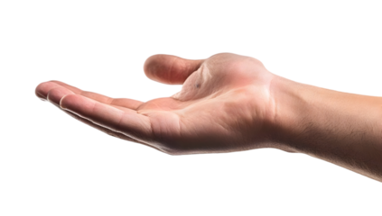 An open hand gesture symbolizing invitation, support, or the act of giving. Ideal for themes of assistance, communication, or cooperation.