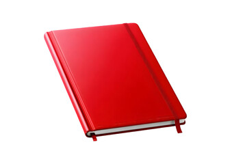 A vibrant red notebook lies open, inviting creativity and ideas. Perfect for journaling, note-taking, and daily inspiration, it sparks imagination.