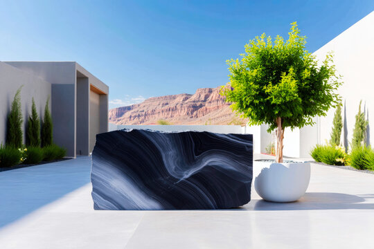 Smooth grey soapstone slab with natural swirl pattern minimalist geological texture